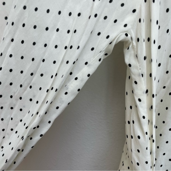 Anthropologie Maeve Lucy Polkadot Tie Waist Blouse size 4 NEW - Picture 5 of 9